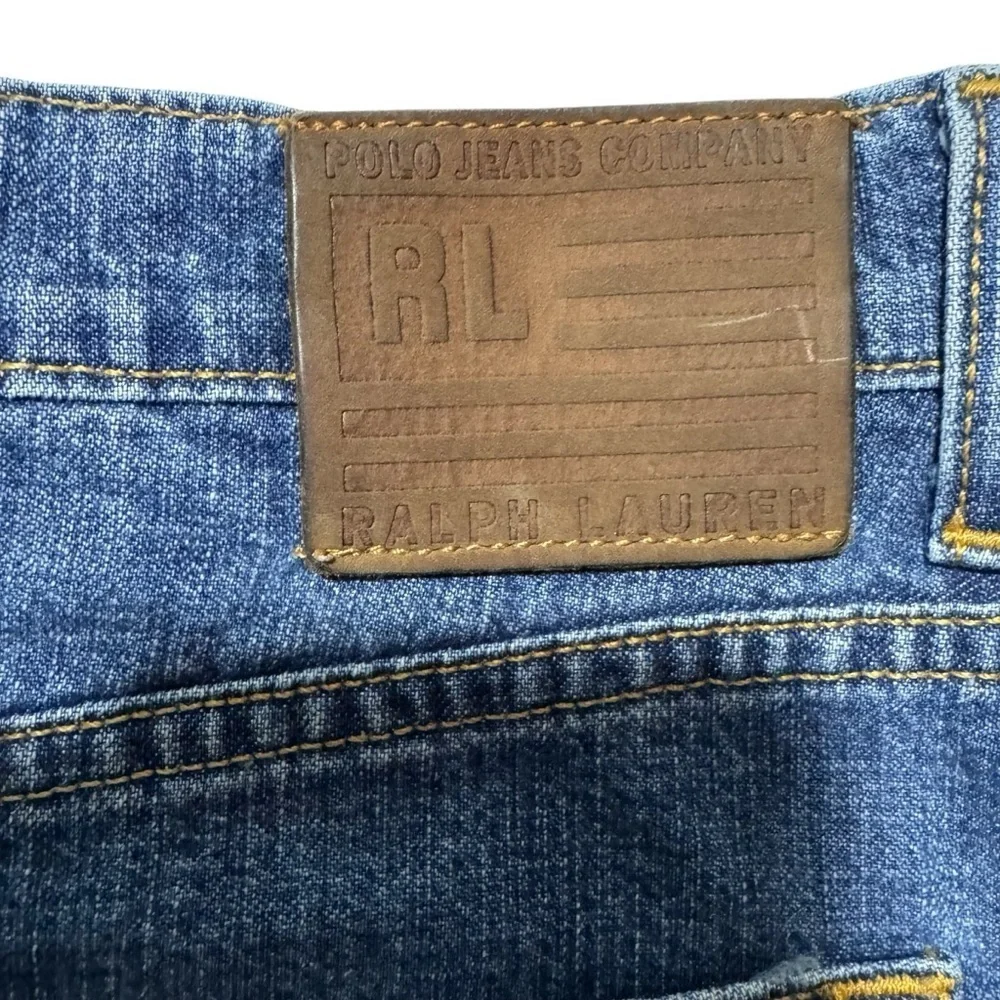Ralph Lauren Polo Jeans (EUC) Vintage Denim Skirt, Size 12 - Picture 4 of 13